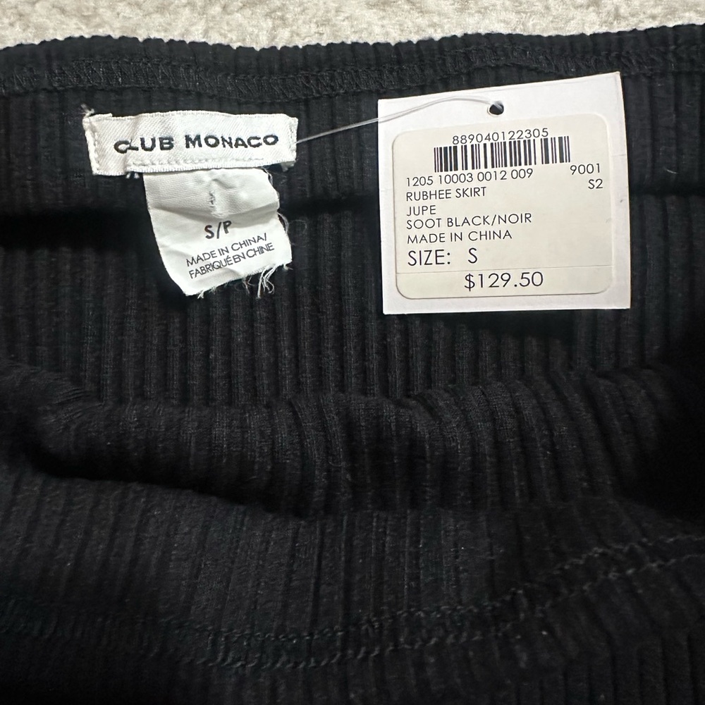 Club Monaco Soot Black Skirt